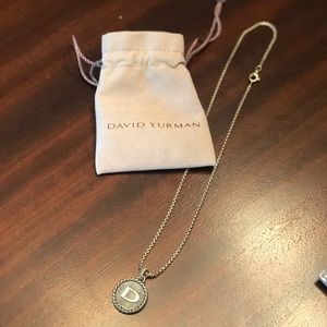 David Yurman “D” Initial Pendant.